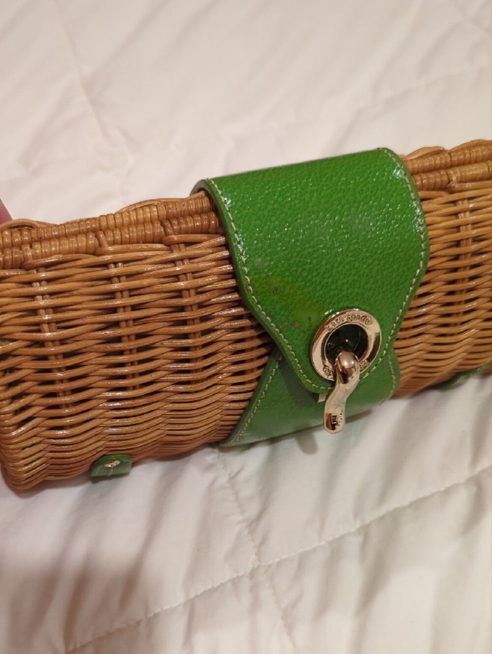 Kate Spade Woven Straw Clutch - Picture 2 of 8